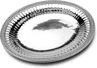 Wilton Armetale Flutes And Pearls Oval Serving