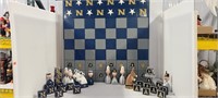 HAND MADE ARMY NAVY ACADEMIES CHESS SET, LARGE