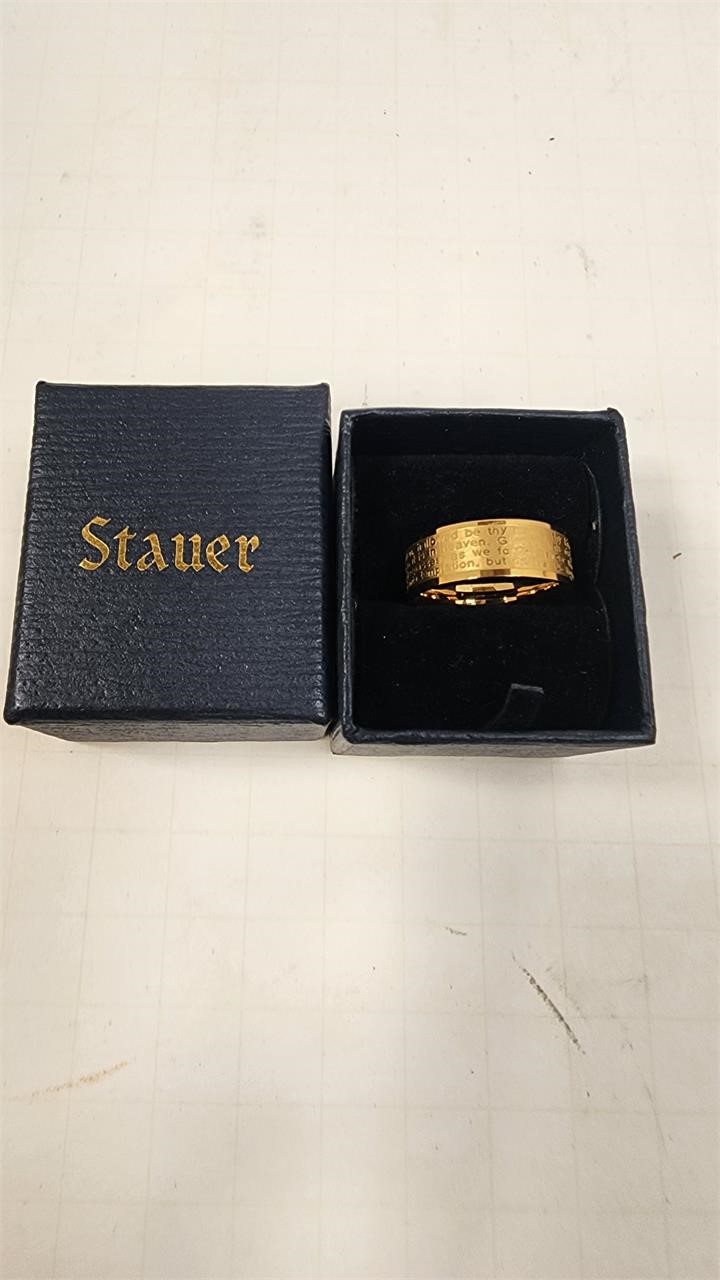 Stauer Lords Prayer Ring Size 10