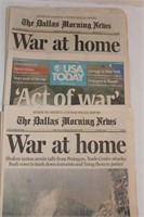 9-11 Dallas Morning News Papers