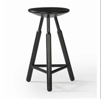 Black Finial Solid Wood 24'' Counter Stool