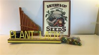 Plant Signs, Beads, and More