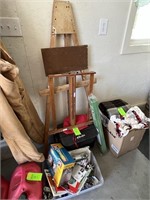 art easel and supplies