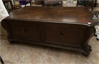 Coffee Table w/2 drawers 51.75”L x 27”W x 19.25"