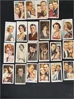 Lot Of Vintage Actress / Actor Tobacco Cards
