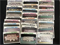 Lot Of 1973 Topps Baseball Team Cards