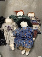 (4) Homemade Dolls
