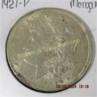 US 1921-P MORGAN SILVER DOLLAR