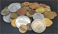 Lot w/ 68 Tokens, Variety w/ Some Over 100 Years