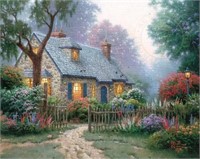 THOMAS KINKADE . (1958-2012), FOXGLOVE COTTAGE , C