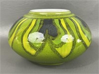 Vintage Poole Pottery Green Vase *England