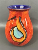 Vintage Poole Pottery Volcano Vase *England