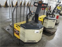 Crown 6000 lb "Rider Type" Electric Pallet Truck
