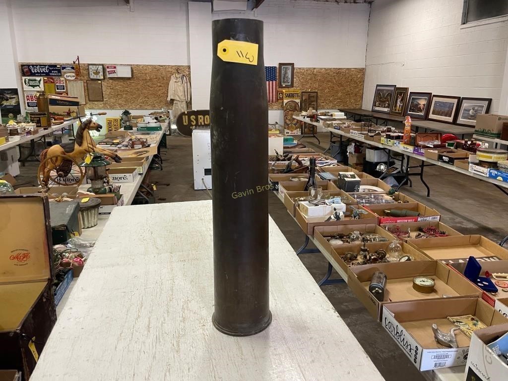 Large Brass Bullet Shell