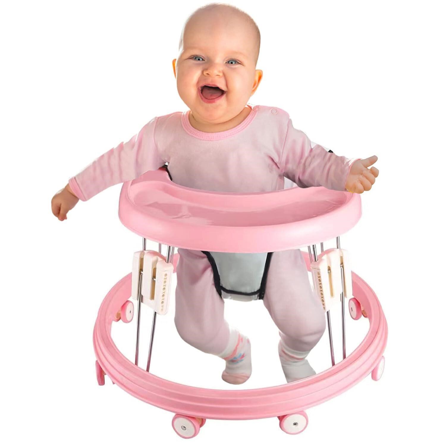 LANGYI Baby Walker  6-18 Months Toddler  Pink