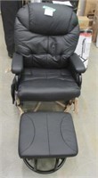 New Monarch Swivel Rocking Lounge Chair & Footrest