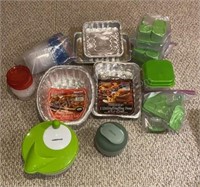 Aluminum Pans Plastic Containers & Salad Spinner
