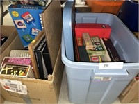 (2) Boxes of Board Games