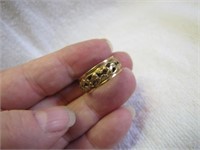 Vintage Ornate 10KGF Ring Size 7