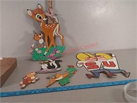 Cardboard figure cutouts