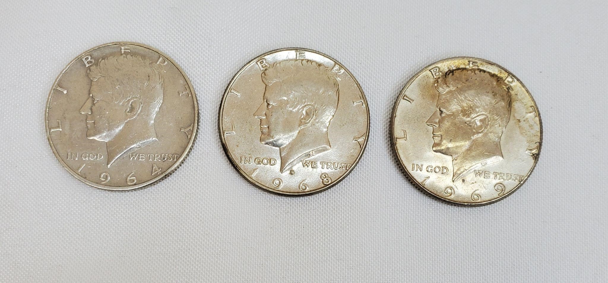 Silver Kennedy Half Dollars