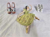 Porcelain Wall Figurine and Collectible Shoes