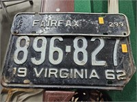 Vintage license plate