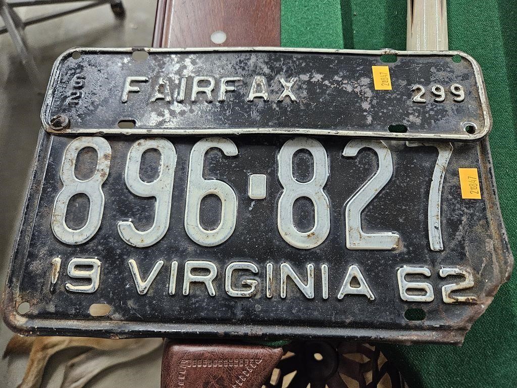 Vintage license plate