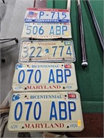 Vintage license plates