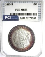 1883-S Morgan MS63 LISTS $3250 KEY COIN