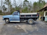 1983 CHEVY C-30 WITH DUMP BED - RUNS AND DRIVES