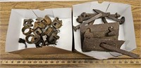 Quantity Metal Railroad Spikes and Metal Findings