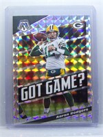 Aaron Rodgers 2020 Mosaic Silver Prizm