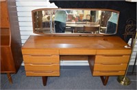 SEVEN DRAWER MID CENTURY DRESSING TABLE