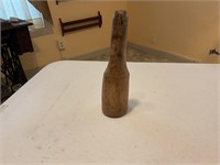 Hand carved wooden pestle