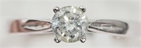 31-NT11 10K Gold Diamond Solitaire 0.40ct Ring