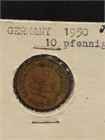1950 German coin