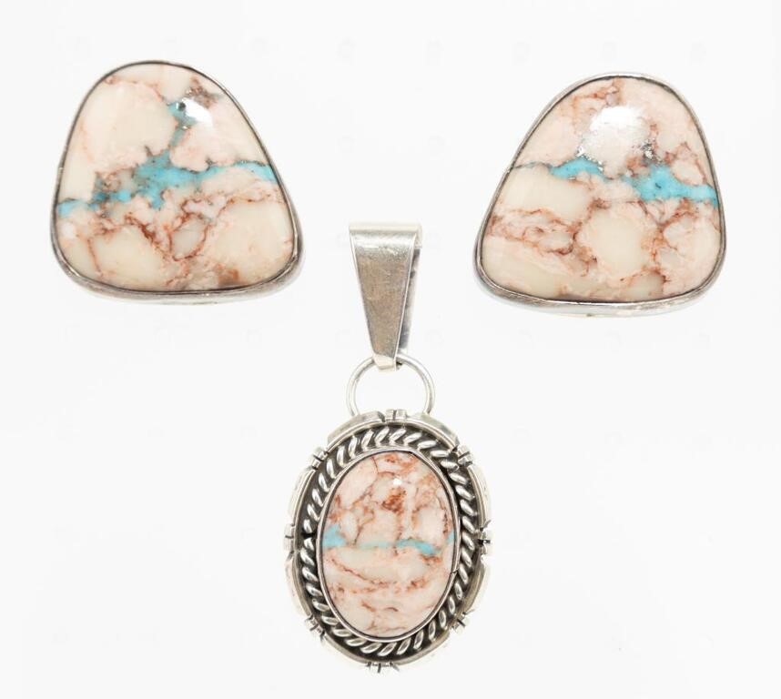 Jewelry Sterling Silver Earrings & Pendant