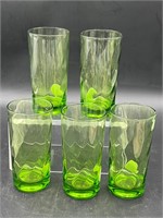 Avacado Green Drinking Glasses