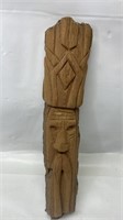 Carved wall hanging mask