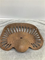 Metal Antique Implement Seat  (Has been repaired)