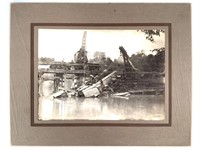 1921 Photo PA RR Train Derailment Accident w Story