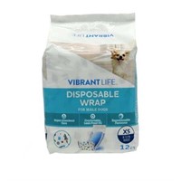 (Pack of 3)Vibrant Life Disposable Male Wraps for