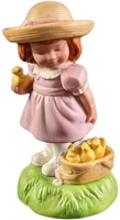Easter Charm Girl W Baby Chicks Porcelain Figurine