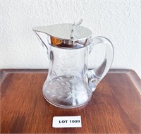 Etched Glass Creamer
