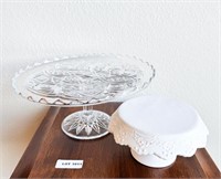 (Set of 2) Cake Stands on Glass