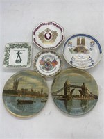 Queen Elizabeth & London Trinket Plates