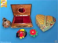 San Diego Zoo Nativity Gourd & Wooden Music Box, e