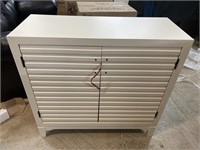 Ashley White Shutter Accent Cabinet