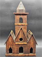 Wooden Church Building is 19in Tall